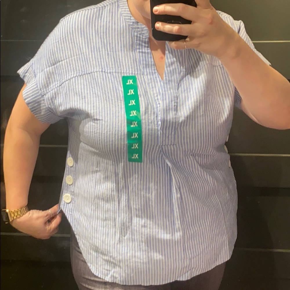 Nicole Miller pinstriped top